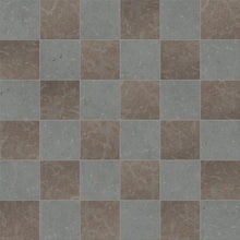 Load image into Gallery viewer, Borghamnskalksten ljusgrå &amp; gråbrun slipad 10×10 cm – 5,4 kvm