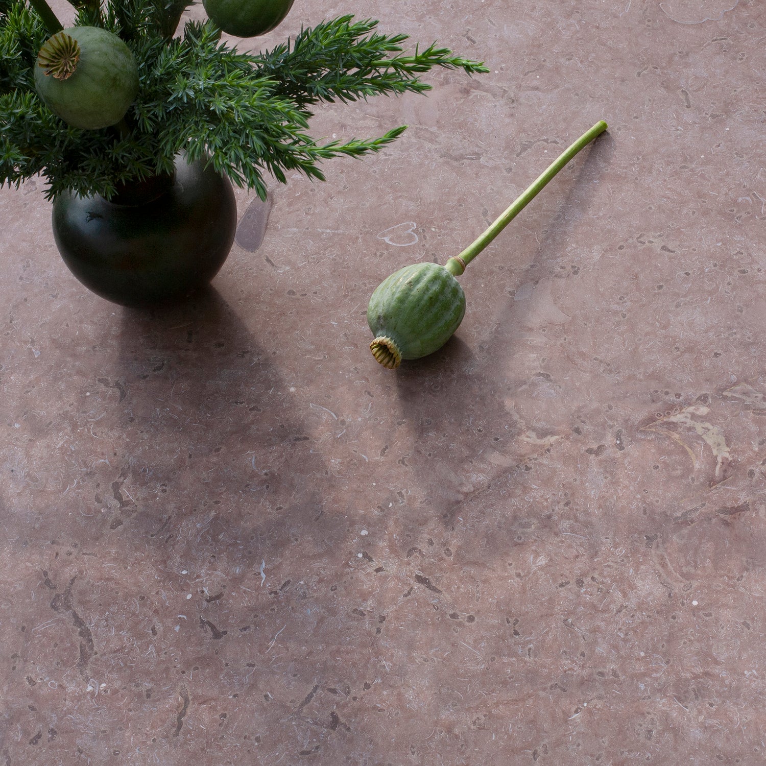 Ölandssten röd diamantfräst – Östersjösten Aktiebolag